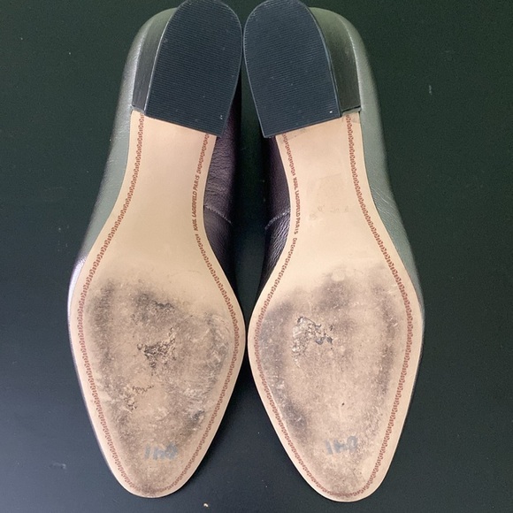 Karl Lagerfeld Paris SABRINA Sliver
Leather Slip on Block Heel Shoes 9.5 - Picture 8 of 10